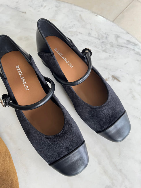 Women Casual Low Heel Marty Jane Shoes